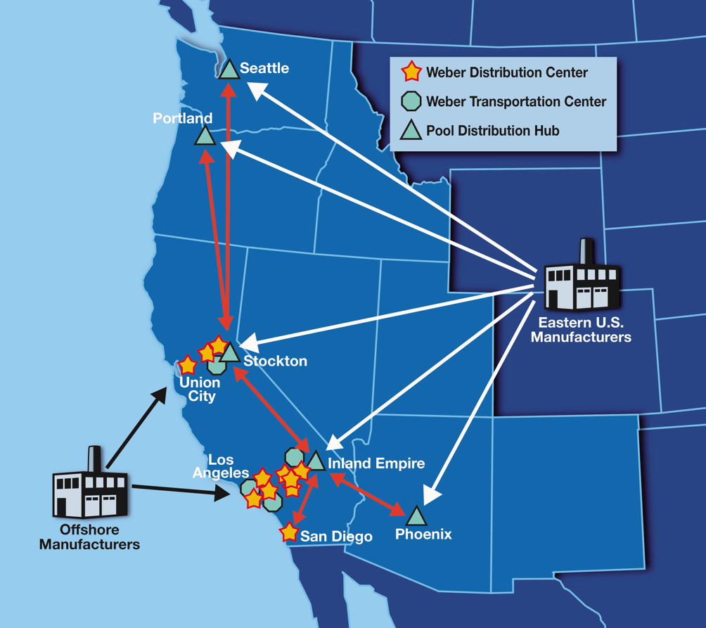 Weber Logistics Expands Pool Distribution Network into Pacific Northwest